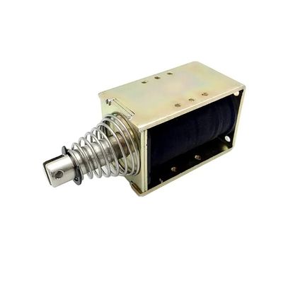 1U578 DC 12V 24V Kuat Open Frame Push Pull Solenoid linier dengan 10mm Stroke
