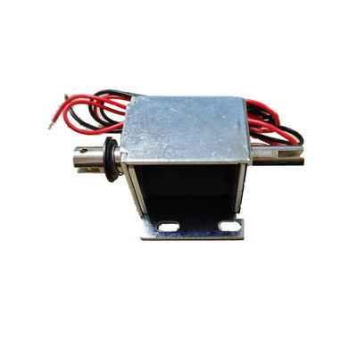 Solenoid Linear Langkah Panjang 24v Dc Gaya 45N Tarik Kuat Dorong Solenoid Tubular untuk Pintu Putar