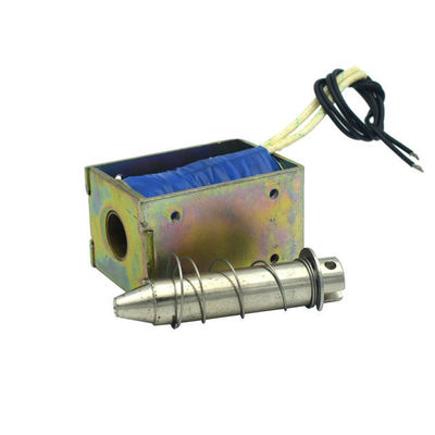 U1668 Mini Bingkai Solenoid Dc 20mm Langkah 45N Dc 12v 24v Dorong Solenoid