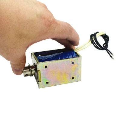 U1668 Mini Bingkai Solenoid Dc 20mm Langkah 45N Dc 12v 24v Dorong Solenoid