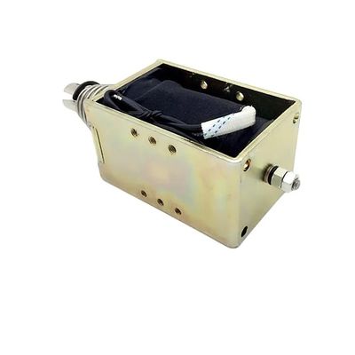 1U578 DC 12V 24V Kuat Open Frame Push Pull Solenoid linier dengan 10mm Stroke