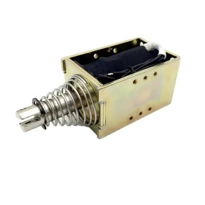 1U578 DC 12V 24V Kuat Open Frame Push Pull Solenoid linier dengan 10mm Stroke