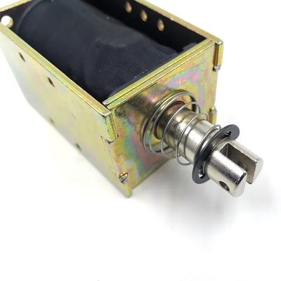 1U578 DC 12V 24V Kuat Open Frame Push Pull Solenoid linier dengan 10mm Stroke