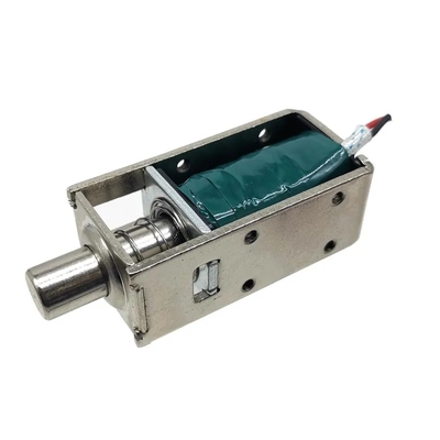1054-4b DC 12/24 Volt Biasanya Ditutup Mini Push Pull Solenoid Lock untuk Kabinet