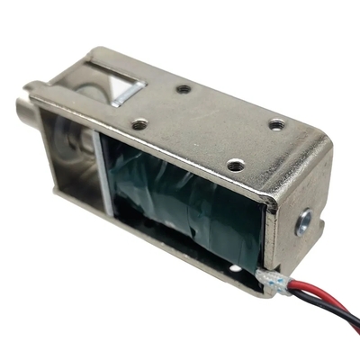 1054-4b DC 12/24 Volt Biasanya Ditutup Mini Push Pull Solenoid Lock untuk Kabinet